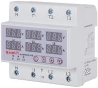 Реле контролю напруги та струму трифазне 63А з індикацією e.control.v16 Реле контролю напруги та струму трифазне 63А з індикацією e.control.v16