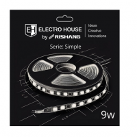 LED стрічка 9Вт 12В SMD2835 120 діодів, 900 Лм , холодний білий 6500К, серія Simple Electr LED стрічка 9Вт 12В SMD2835 120 діодів, 900 Лм , холодний білий 6500К, серія Simple Electr