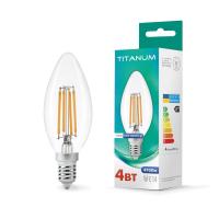 LED лампа TITANUM Filament C37 4W E14 4100K LED лампа TITANUM Filament C37 4W E14 4100K